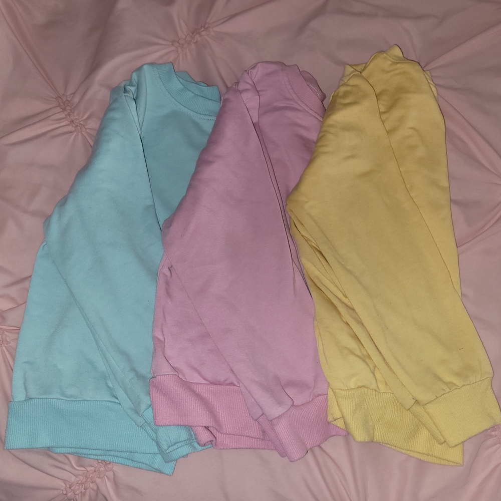 Colorful Sweatshirt Trio